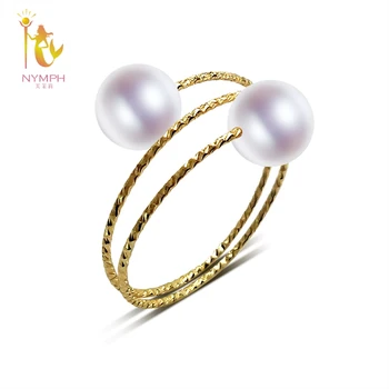 NYMPH 18K Yellow Gold Rings Natural Freshwater Pearl Rings AU750 Fine Wedding Brands For Women Trendy Party Engagement Box J302
NYMPH 18K Yellow Gold Rings Natural Freshwater Pearl Rings AU750 Fine Wedding Brands For Women Trendy Party Engagement Box J302