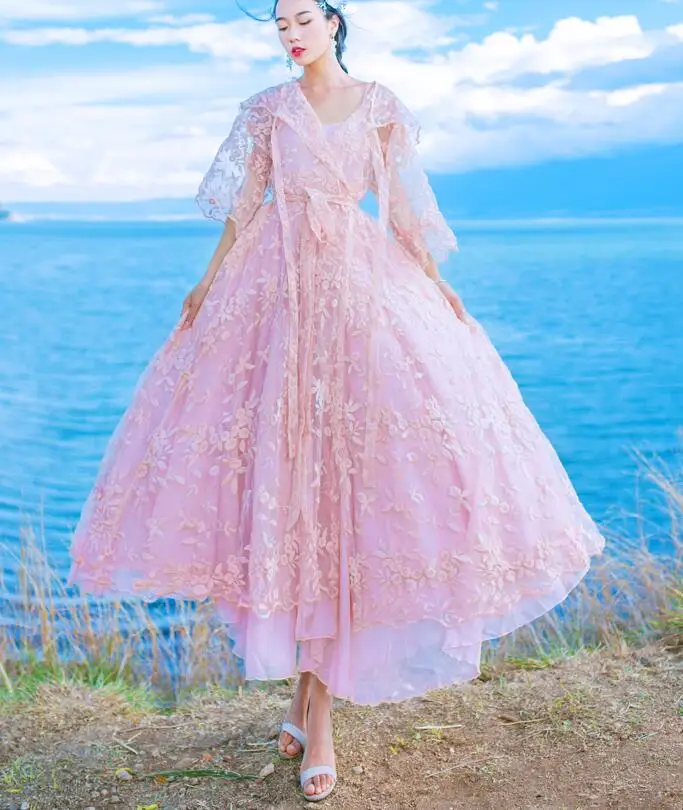 Free Shipping High Quality New Arrival Elegant Two Pieces Lace Gauze Hooded Long Dress
Free Shipping High Quality New Arrival Elegant Two Pieces Lace Gauze Hooded Long Dress