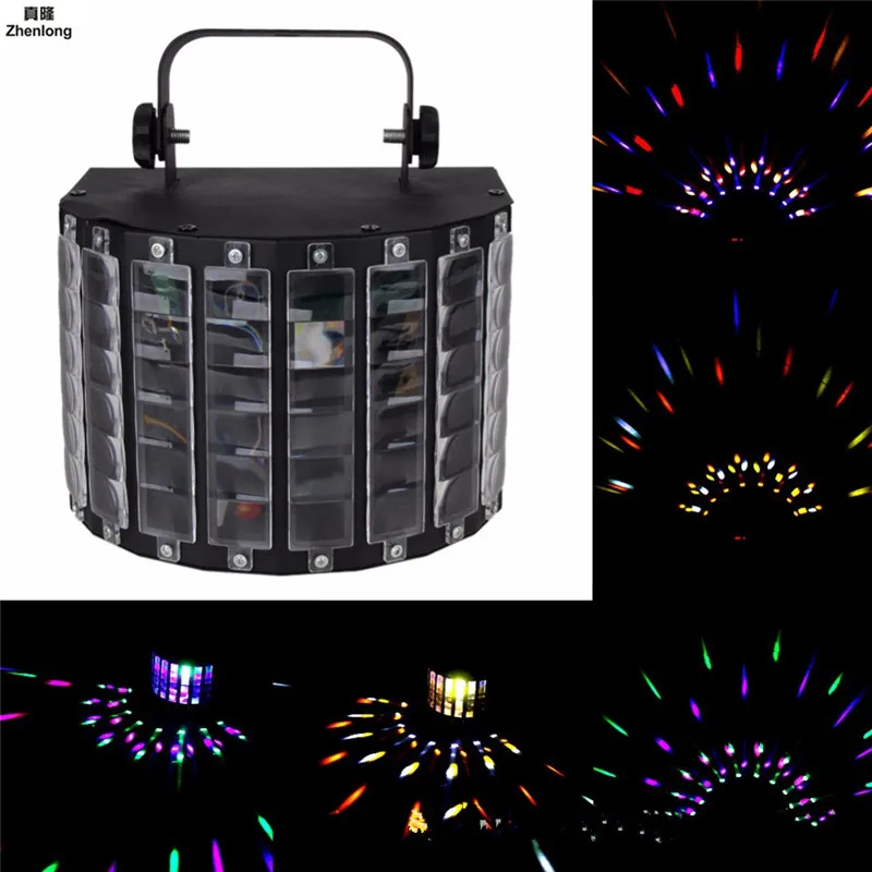 30 Вт Мини Бабочка сценический светодиодный светильник s Портативный RGB звук DJ