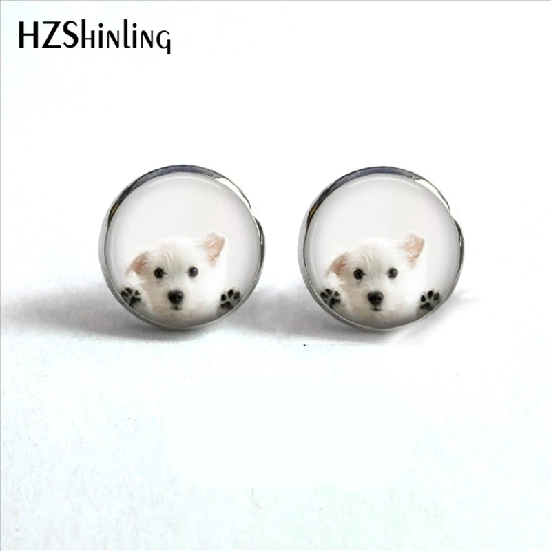 ED-0023 New White Dog Peeking Earrings Handmade Glass Dome Cute Peeking Dog Stud Earrings Wholesale HZ4
ED-0023 New White Dog Peeking Earrings Handmade Glass Dome Cute Peeking Dog Stud Earrings Wholesale HZ4
