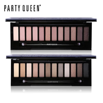 Party Queen 12 Color Smoky Eyeshadow Palette Nude Makeup Earth Color High Pigment Shimmer Matte Eye Shadow Set with Mirror Brush 
Party Queen 12 Color Smoky Eyeshadow Palette Nude Makeup Earth Color High Pigment Shimmer Matte Eye Shadow Set with Mirror Brush