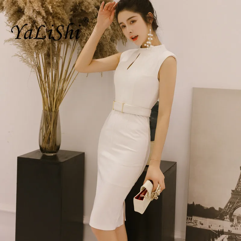 Solid Women Office Pencil Dress Summer Sleeveless O-Neck Elegant Lady Bodycon Dress Vintage Hollow Out Party Dresses Vestidos
Solid Women Office Pencil Dress Summer Sleeveless O-Neck Elegant Lady Bodycon Dress Vintage Hollow Out Party Dresses Vestidos