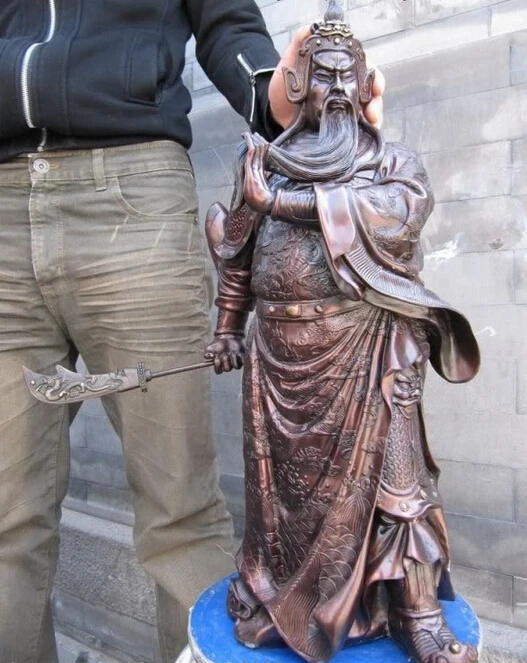 song voge gem S1479 25 Chinese Huge Red Bronze Copper 9 Dragons Guan Gong Guan Yu warrior Statue
song voge gem S1479 25 Chinese Huge Red Bronze Copper 9 Dragons Guan Gong Guan Yu warrior Statue