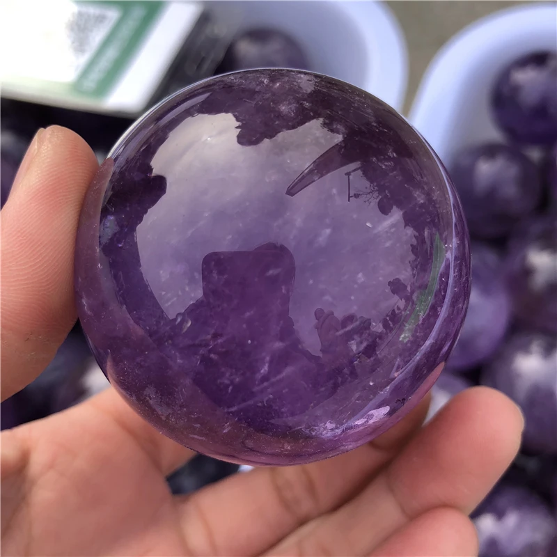 AMAZING TOP QUALITY 4-5CM NATURAL AMETHYST SPHERE CRYSTAL GEMSTONE MAGIC BALL CHTISTMAS GIFT HEALING CRYSTAL
AMAZING TOP QUALITY 4-5CM NATURAL AMETHYST SPHERE CRYSTAL GEMSTONE MAGIC BALL CHTISTMAS GIFT HEALING CRYSTAL