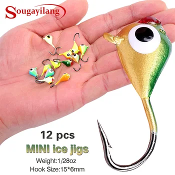 Sougayilang 12Pcs Ice Fishing Jigs with Hook Jig Heads Fishing Lures for Walleye Winter Ice Jigging
Sougayilang 12Pcs Ice Fishing Jigs with Hook Jig Heads Fishing Lures for Walleye Winter Ice Jigging