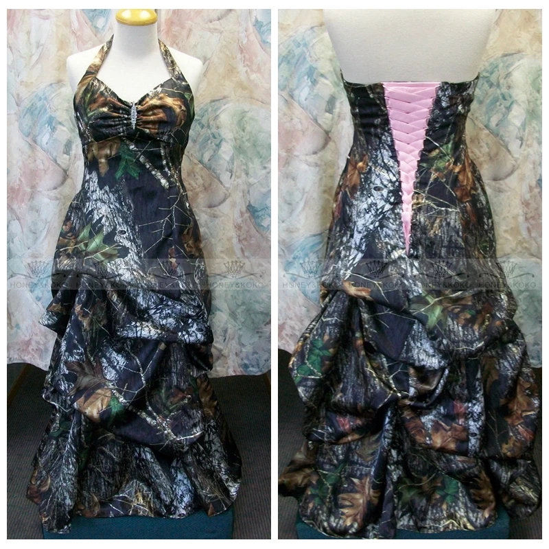 Full Camo Wedding Dresses 2017 Camouflage Draped Skirt Bridal Gowns Lace Up Back Custom Online Vestidos De Novia
Full Camo Wedding Dresses 2017 Camouflage Draped Skirt Bridal Gowns Lace Up Back Custom Online Vestidos De Novia