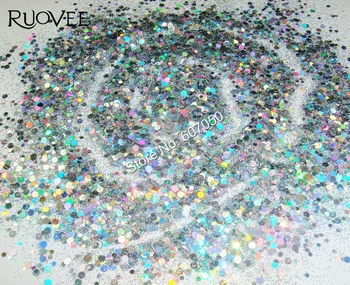 30gram-Holographic Laser Silver Solvent Resistant Round Nail Paillette Spangle Mixed Glitter for Gel Polish Nail Art Decoration
30gram-Holographic Laser Silver Solvent Resistant Round Nail Paillette Spangle Mixed Glitter for Gel Polish Nail Art Decoration