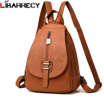 Luxury Leather Backpack Female Fashion Women Backpack Large Capacity School Bag Designer Simple Shoulder Bags for Women Mochila 
Luxury Leather Backpack Female Fashion Women Backpack Large Capacity School Bag Designer Simple Shoulder Bags for Women Mochila
