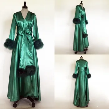 2019 Silk Night Robe Long Sleeve Custom Made Fur Party Sleepwear Cheap Nightgowns Robes
2019 Silk Night Robe Long Sleeve Custom Made Fur Party Sleepwear Cheap Nightgowns Robes