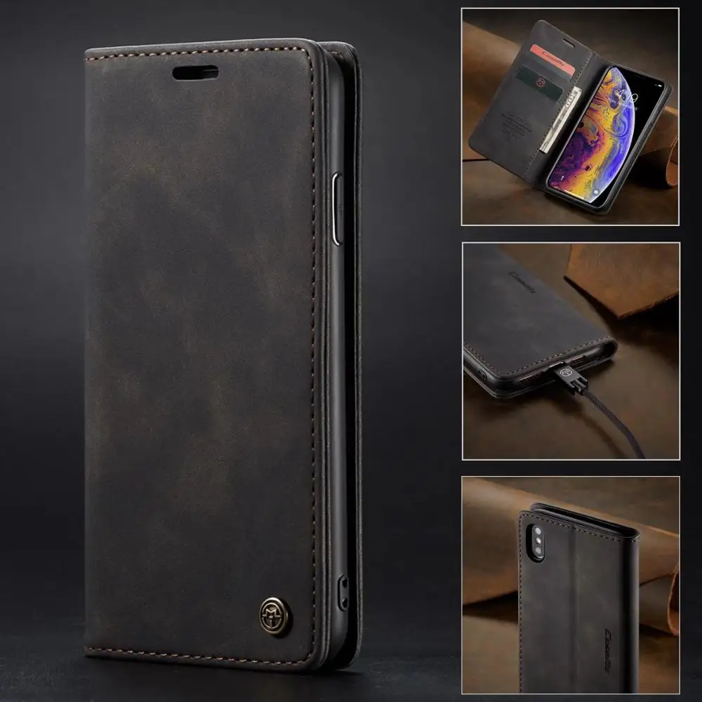 CaseMe For iPhone 11 Pro Max Business Magnetic Flip Leather Stand Wallet Case For iPhone X XS MAX XR 8 7 Card Pocket Protection
CaseMe For iPhone 11 Pro Max Business Magnetic Flip Leather Stand Wallet Case For iPhone X XS MAX XR 8 7 Card Pocket Protection