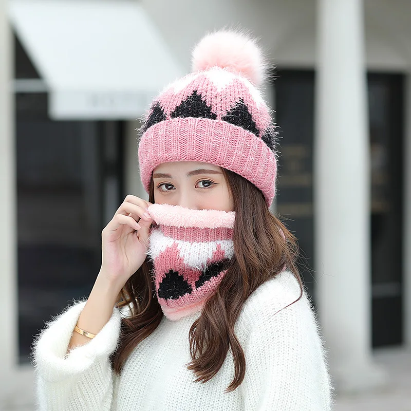 pom pom ball Bonnet Beanie Cap Winter Hat and Ring Scarf Set Women Men Classic plus Thick Unisex Kitted Winter Warm Hats Scarves
pom pom ball Bonnet Beanie Cap Winter Hat and Ring Scarf Set Women Men Classic plus Thick Unisex Kitted Winter Warm Hats Scarves
