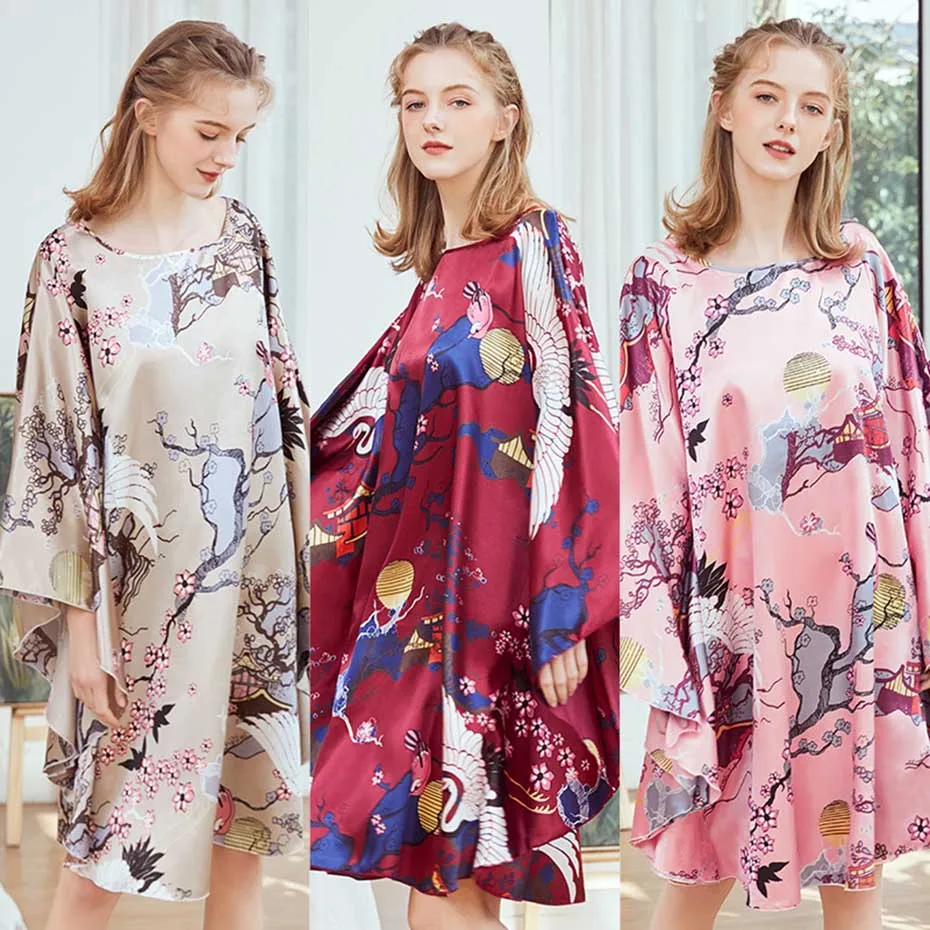 New Stain Nightgown Women Slik Sleepwear Nuisette Sexy Night Dress Strap Solid Nightwear Sleepshirt Dress Female Nightgown
New Stain Nightgown Women Slik Sleepwear Nuisette Sexy Night Dress Strap Solid Nightwear Sleepshirt Dress Female Nightgown