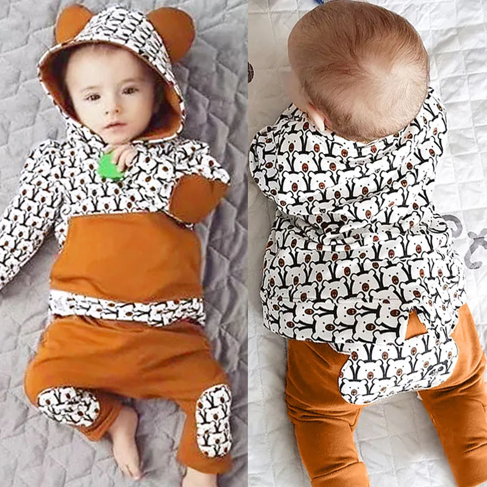Infant Casual Daily Baby Boys Girls Long Sleeve Animal Print Cotton Tops+ Pants Outfits Clothes
Infant Casual Daily Baby Boys Girls Long Sleeve Animal Print Cotton Tops+ Pants Outfits Clothes