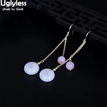 Uglyless 100% Real 925 Sterling Silver Fine Brincos Bijoux for Women Natural Jade Buttons Earrings Sexy Summer Dress Brincos
Uglyless 100% Real 925 Sterling Silver Fine Brincos Bijoux for Women Natural Jade Buttons Earrings Sexy Summer Dress Brincos