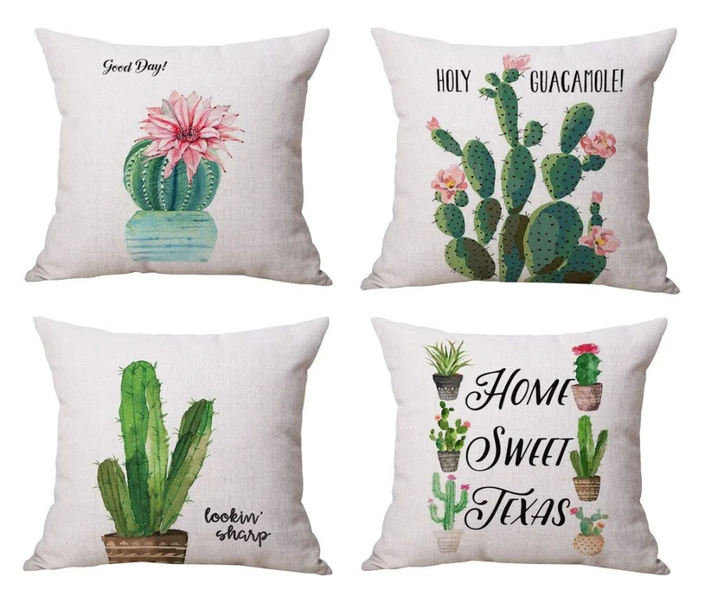 18 inch Cactus Floral Decorative Pillow Case Covers Soft Cushion Pillow Covers Excellent Quality
18 inch Cactus Floral Decorative Pillow Case Covers Soft Cushion Pillow Covers Excellent Quality