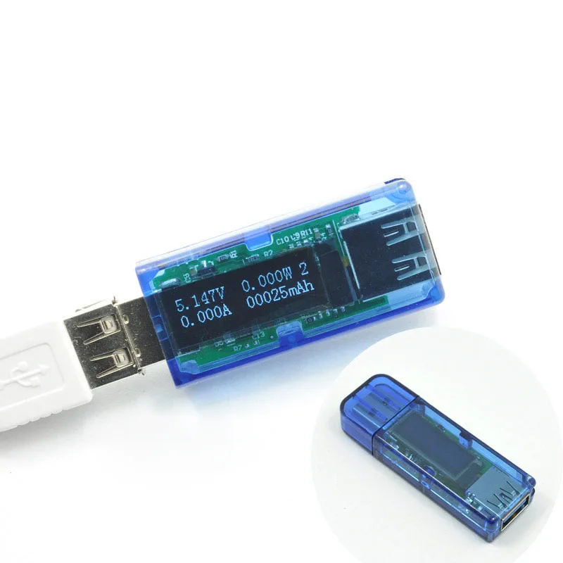 

USB3.0 tester High precision USB voltage ammeter 0.91 inch OLED power battery capacity detector