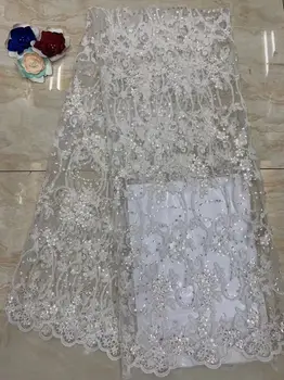 2019 High Quality African Lace Fabrics White pink Nice French Net Embroidery Sequins Tulle Lace Fabric For Nigerian party Dress
2019 High Quality African Lace Fabrics White pink Nice French Net Embroidery Sequins Tulle Lace Fabric For Nigerian party Dress