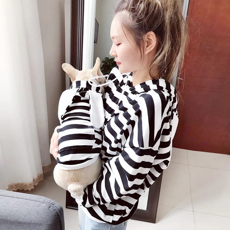 Dog Parent-child Costume Clothes for Dogs for Small Dogs Jacket Striped Hoodies for French Bulldog Chihuahua Clothes Pet Coat
Dog Parent-child Costume Clothes for Dogs for Small Dogs Jacket Striped Hoodies for French Bulldog Chihuahua Clothes Pet Coat