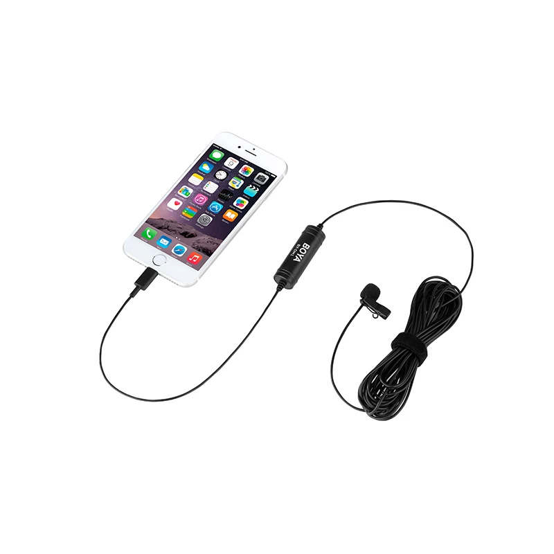 BOYA BY-DM1 lavalier recording microphone with IOS interface plugs for Apple, Apple's Interface Clip Microphone
BOYA BY-DM1 lavalier recording microphone with IOS interface plugs for Apple, Apple's Interface Clip Microphone