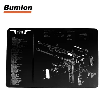 17"x11" Waterproof Tactical Gun Cleaning Bench Rubber Mat with 1911 Handgun All Part List Printing HT37-0068
17"x11" Waterproof Tactical Gun Cleaning Bench Rubber Mat with 1911 Handgun All Part List Printing HT37-0068