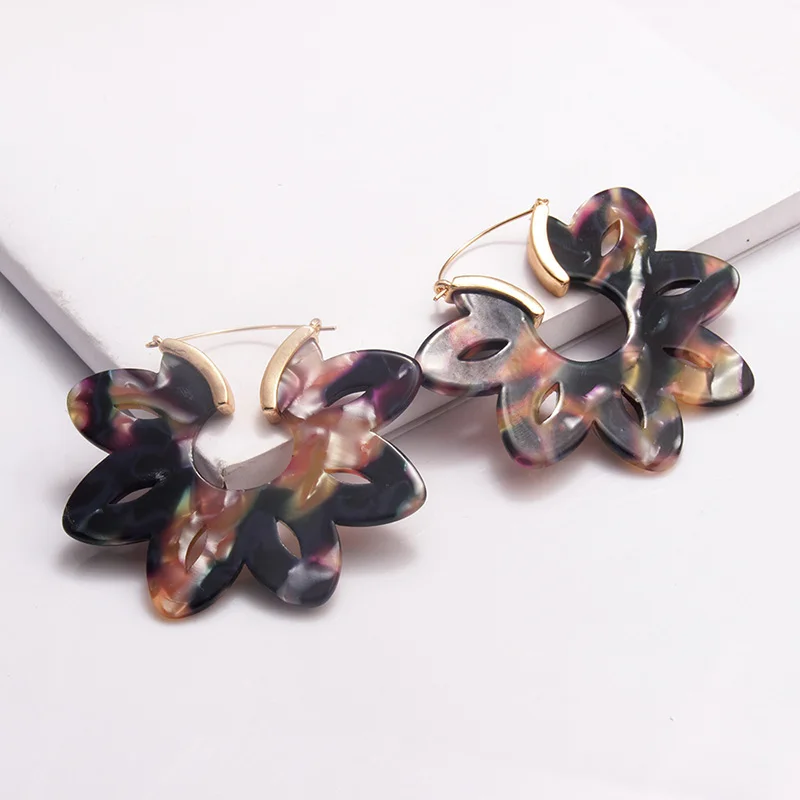 Chic Fashion Flower Acrylic Acetic Acid Sheet Drop Earring For Women Girl Simple Flower Resin Earring Trendy Jewelry Accessories
Chic Fashion Flower Acrylic Acetic Acid Sheet Drop Earring For Women Girl Simple Flower Resin Earring Trendy Jewelry Accessories