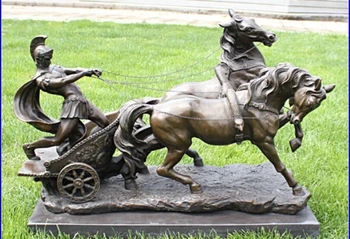 Western Bronze Copper Marble Knight Mars War God Horse Carriage Statue Sculpture fast
Western Bronze Copper Marble Knight Mars War God Horse Carriage Statue Sculpture fast