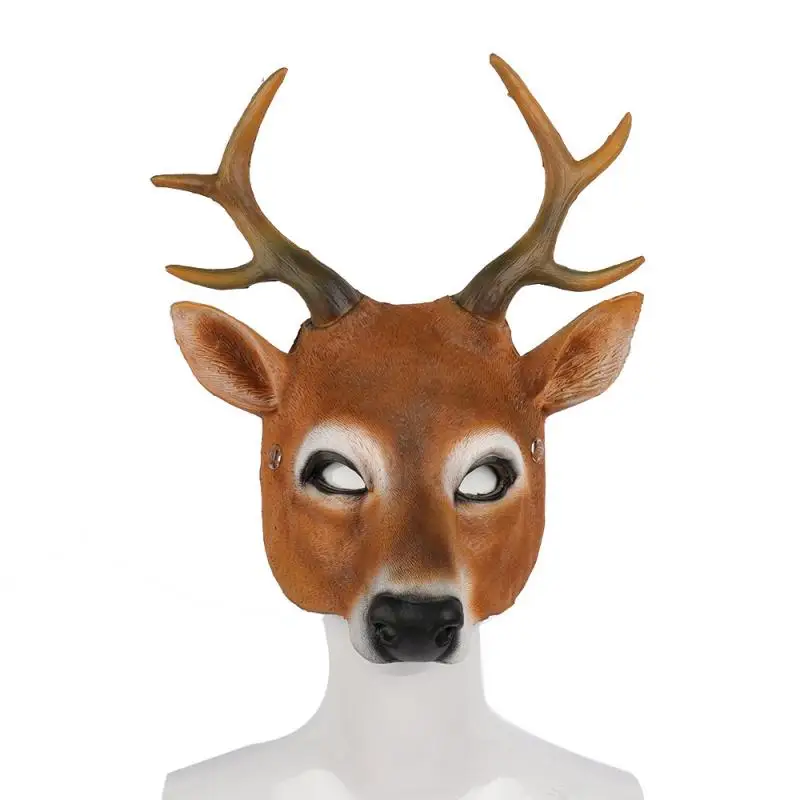 PU Leather Deer Mask for Adult Realistic Full Head Animal Costume Masquerade Mask Halloween Christmas Party Dress Up Mask
PU Leather Deer Mask for Adult Realistic Full Head Animal Costume Masquerade Mask Halloween Christmas Party Dress Up Mask