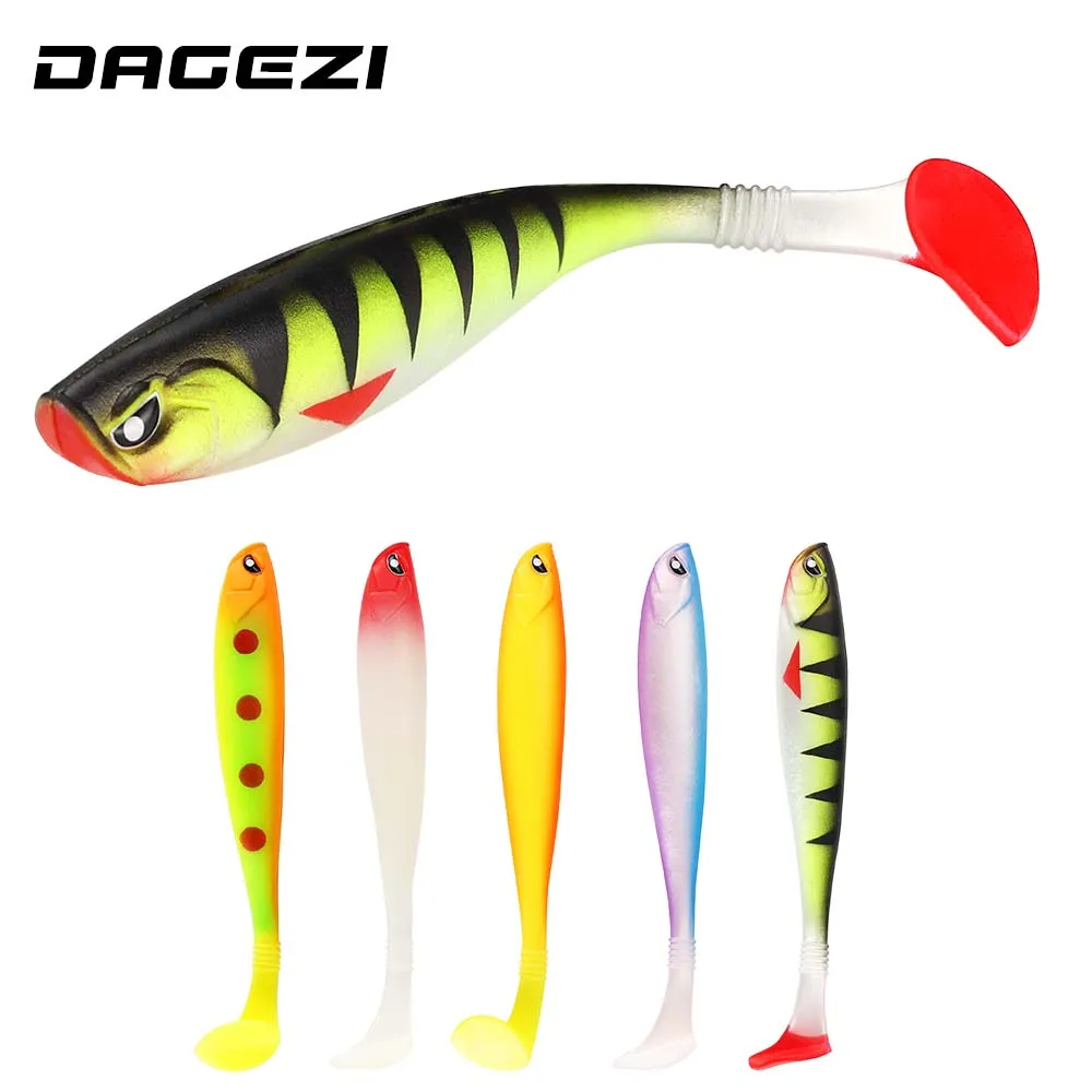 DAGEZI T Tail Fishing Lure 125mm/10g Soft Bait 1Pcs Fishing Lures Soft Artificial Bait For Carp Fishing Tackle
DAGEZI T Tail Fishing Lure 125mm/10g Soft Bait 1Pcs Fishing Lures Soft Artificial Bait For Carp Fishing Tackle