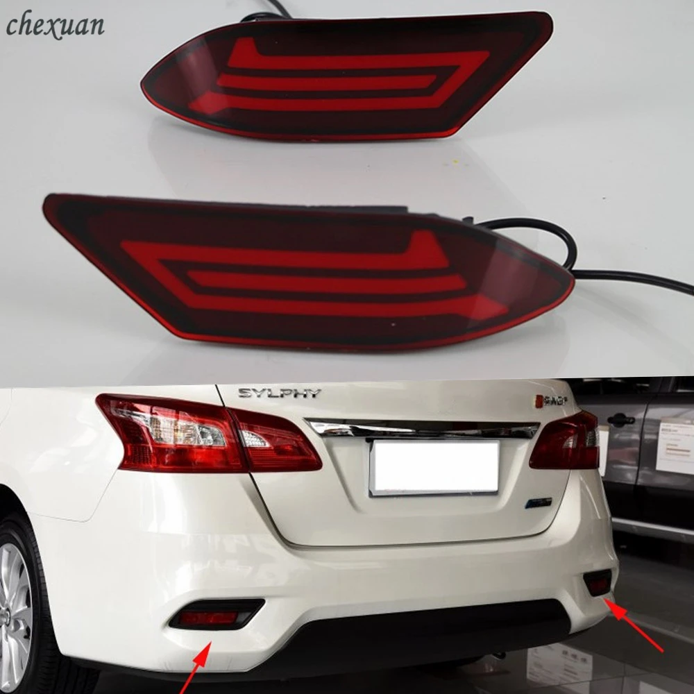 CSCSNL 1 Set Car LED Bumper Rear Light Brake Lamp Back Fog Light warning Reflector light For Nissan Sentra Sylphy 2016 2017
CSCSNL 1 Set Car LED Bumper Rear Light Brake Lamp Back Fog Light warning Reflector light For Nissan Sentra Sylphy 2016 2017