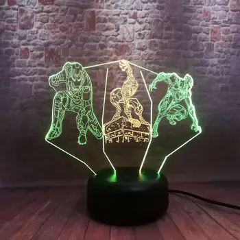 Marvel Spiderman Figuras 3D Nightlight LED 7 Mixed Colors Change Light Avengers End game Iron Man Black Panther Figure Toys
Marvel Spiderman Figuras 3D Nightlight LED 7 Mixed Colors Change Light Avengers End game Iron Man Black Panther Figure Toys