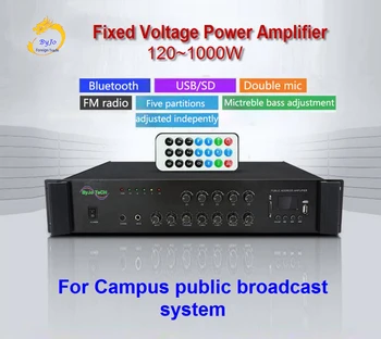 ByJoTeCH Bluetooth contant voltage power amplifier five area background music campus public address system 120 w - 1000 w
ByJoTeCH Bluetooth contant voltage power amplifier five area background music campus public address system 120 w - 1000 w