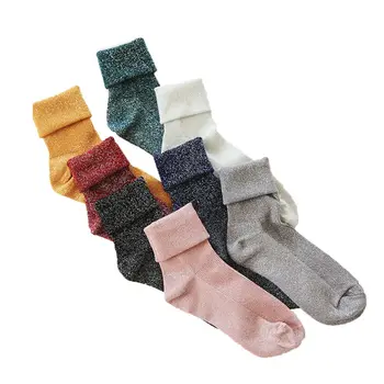 Fashion Women Designed Socks Various Colors Harajuku Style Sequin Girl Pile of Socks Casual Cute Shining Cotton Stripe Sock
Fashion Women Designed Socks Various Colors Harajuku Style Sequin Girl Pile of Socks Casual Cute Shining Cotton Stripe Sock