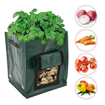 Behogar 35x35x40cm Square Vegetables Potato Tomato Planting Growing Bag for Patios Gardens Balconies Green House Courtyard
Behogar 35x35x40cm Square Vegetables Potato Tomato Planting Growing Bag for Patios Gardens Balconies Green House Courtyard