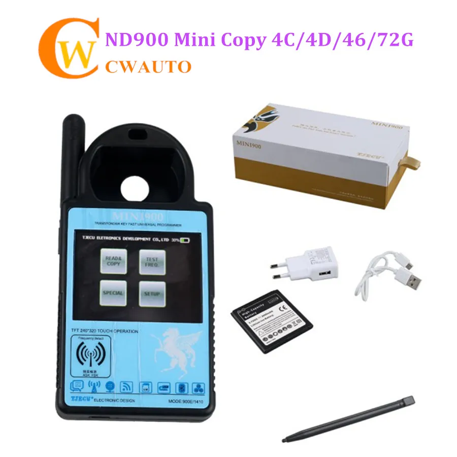 Mini ND900 Smart Key Programmer Copy 4C 4D 46 G 48 Chip Same Function As CN900 Mini Update Online
Mini ND900 Smart Key Programmer Copy 4C 4D 46 G 48 Chip Same Function As CN900 Mini Update Online
