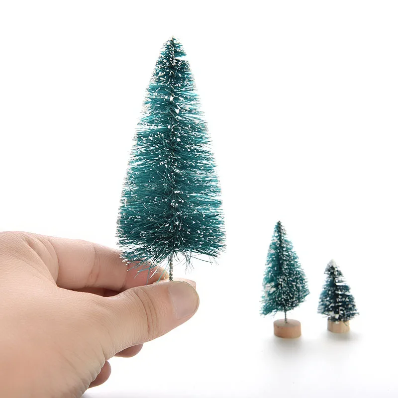 5Pcs 3 Formats Christmas Tree Christmas Decorations Supplies A Small Pine Tree Placed In The Desktop Mini Christmas Tree