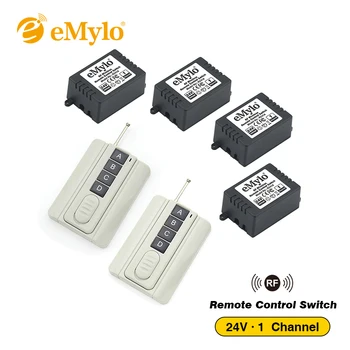 eMylo RF 24V Smart Switch Wireless Remote Control Light Led Switch 433Mhz Transmitter 4X 1 Channel Relays Remote Lamp Schakelaar
eMylo RF 24V Smart Switch Wireless Remote Control Light Led Switch 433Mhz Transmitter 4X 1 Channel Relays Remote Lamp Schakelaar