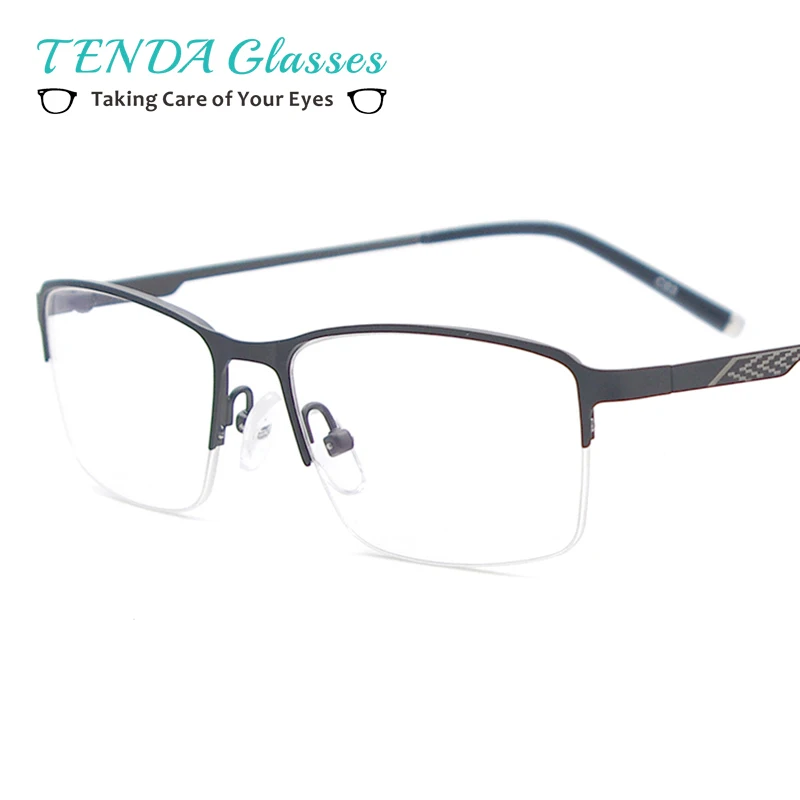 Men Lightweight Glasses Frame Metal Half Rim Square Spectacles Prescription Eyeglasses for Clear Lens with Degree
Men Lightweight Glasses Frame Metal Half Rim Square Spectacles Prescription Eyeglasses for Clear Lens with Degree