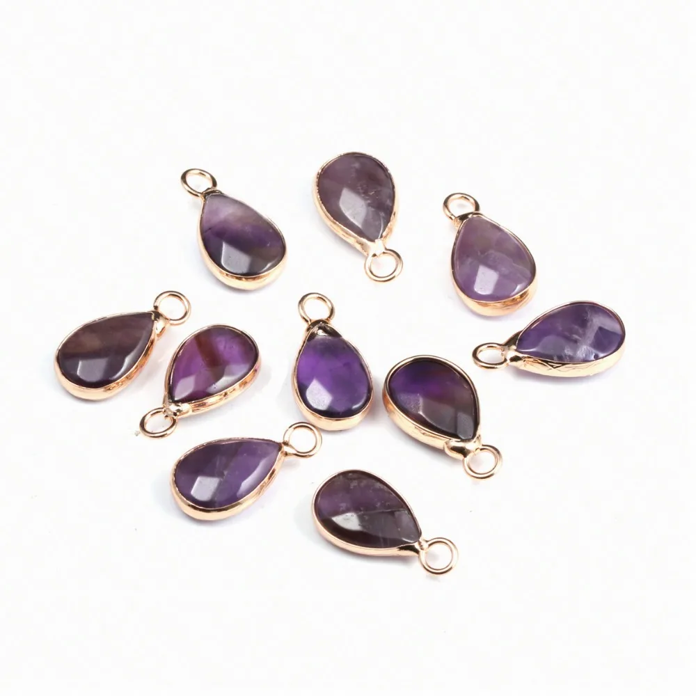 2019 new fashion drop-shaped natural stone amethys pendant DIY making bracelet necklace charm jewelry making 8x16mm
2019 new fashion drop-shaped natural stone amethys pendant DIY making bracelet necklace charm jewelry making 8x16mm