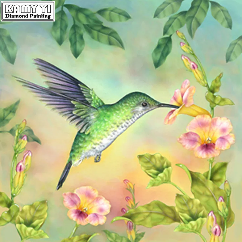 

5D DIY Diamond Painting Cross-stitch Flowers Bird Crystal Needlework Full Diamond Embroidery Paintings Mosaic Crafts Decor Gifts