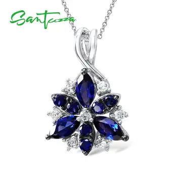 Silver Pendant Fit For Necklace Chain For Women Blue Flower Cubic Zirconia Pendant Pure 925 Sterling Silver Pendant Jewelry
Silver Pendant Fit For Necklace Chain For Women Blue Flower Cubic Zirconia Pendant Pure 925 Sterling Silver Pendant Jewelry