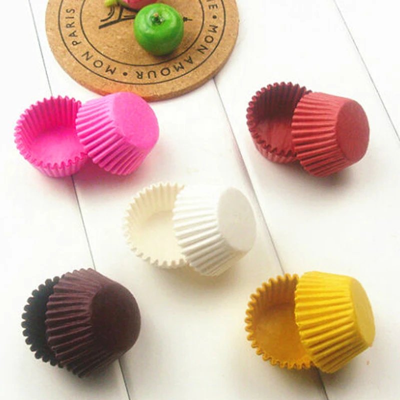 1000pcs Mini Cups Paper Candy Cake Cupcake Biscuit Chocolate Baking Cases Wrapper