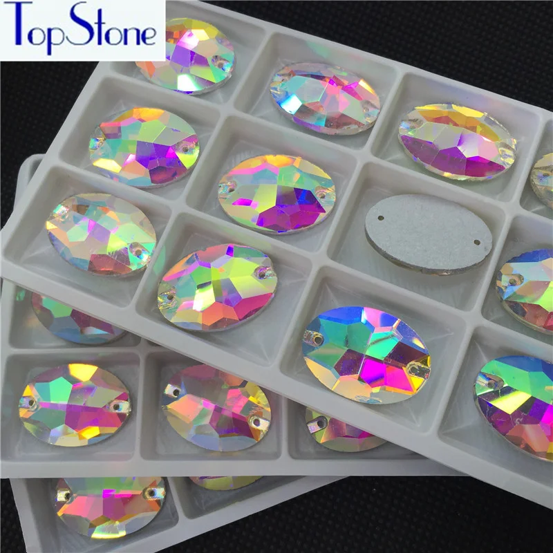 Topstone Oval Sew On rhinestone Glass Crystal Colorful Flatback 11x16 13x18 mm Sew-on Stone For wedding Dress clothing
Topstone Oval Sew On rhinestone Glass Crystal Colorful Flatback 11x16 13x18 mm Sew-on Stone For wedding Dress clothing