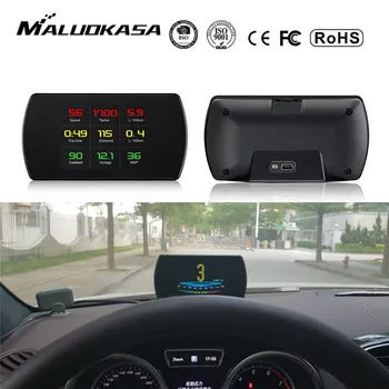 OBD2 Gauge Car HUD Head-Up Display Smart Digital Meter HD Digital Display GPS Speedometer Fuel Consumption Temperature RPM
OBD2 Gauge Car HUD Head-Up Display Smart Digital Meter HD Digital Display GPS Speedometer Fuel Consumption Temperature RPM
