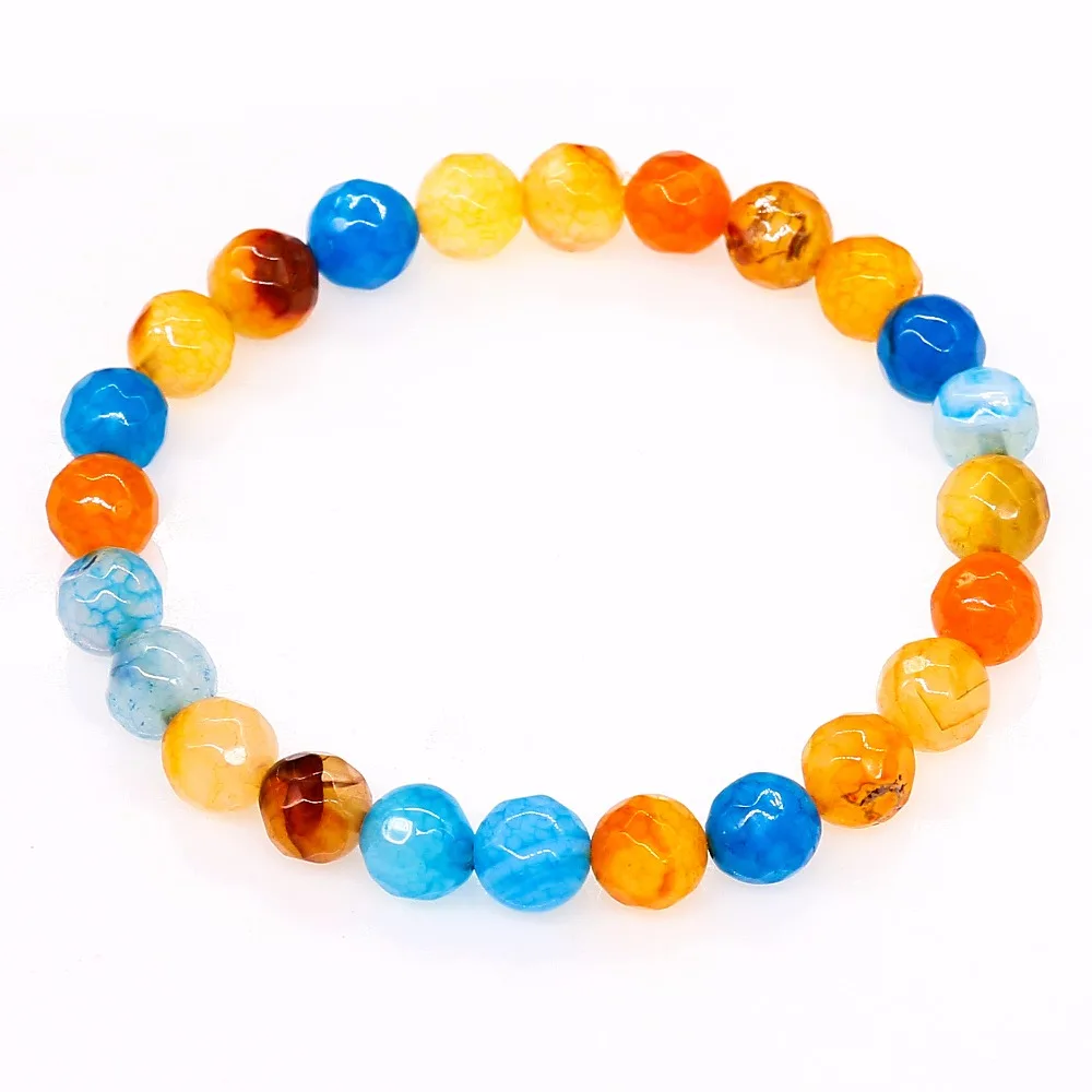 8mm Colorful Natural Section Onyx Bead Bracelet Elastic Cord Natural Stone Bead Bracelet for Men and Women Summer Jewelry
8mm Colorful Natural Section Onyx Bead Bracelet Elastic Cord Natural Stone Bead Bracelet for Men and Women Summer Jewelry