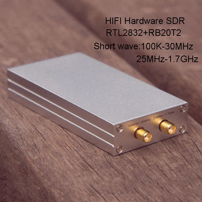 100K-1.7GHz SDR Radio Receiver RTL2832-SDR Full-band Receiver Short-wave Broadband Receiving Section
100K-1.7GHz SDR Radio Receiver RTL2832-SDR Full-band Receiver Short-wave Broadband Receiving Section