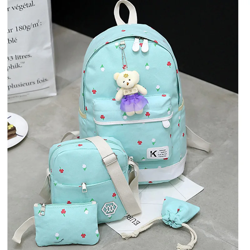 4Pcs/Sets 2018 Flower Printing School bag Canvas Schoolbags for Teenage Cute Girls Bookbag Children Teenager Travel Backpacks S
4Pcs/Sets 2018 Flower Printing School bag Canvas Schoolbags for Teenage Cute Girls Bookbag Children Teenager Travel Backpacks S