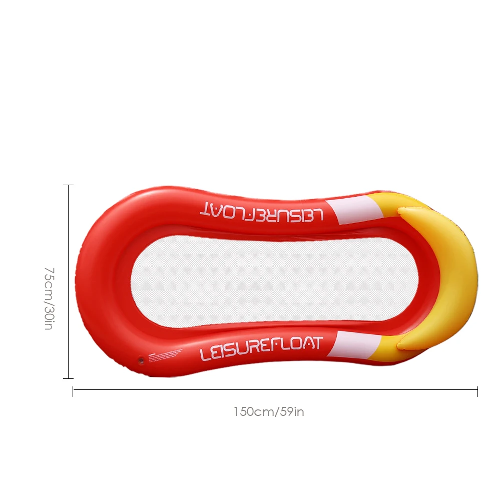 Light - Water Mesh Hammock Pool Lounger Float Inflatable Rafts Swimming Pool Air Floating Chair Water Toys Water Inflatable