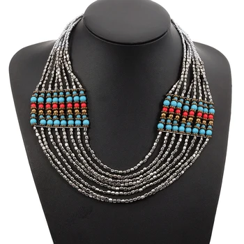 BeUrSelf Ethnic Bohemian Seed Beaded Layered Necklace for Women Antique Necklace Fashion Jewelry Dropshipping
BeUrSelf Ethnic Bohemian Seed Beaded Layered Necklace for Women Antique Necklace Fashion Jewelry Dropshipping