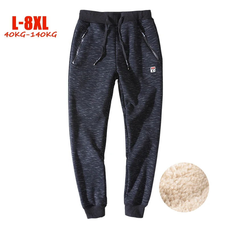 High Quality Plus Size 8XL Winter Sweatpants Men Hip hop Elastic Waist Fleece Joggers Pants Men Drawstring Men Velvet Britches
High Quality Plus Size 8XL Winter Sweatpants Men Hip hop Elastic Waist Fleece Joggers Pants Men Drawstring Men Velvet Britches