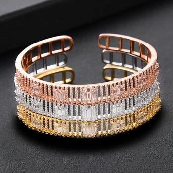 missvikki 3 Colors BA+RI Full Shiny CZ Open Bangle+Ring Set for Women Bridal Wedding Party Show Shiny Charm Ladies Romantic Gift
missvikki 3 Colors BA+RI Full Shiny CZ Open Bangle+Ring Set for Women Bridal Wedding Party Show Shiny Charm Ladies Romantic Gift